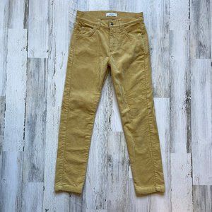 Roseanna EU Size 36 Skinny Corduroy Pants Designer Brand Paris Golden Color